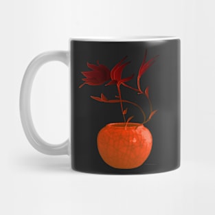 Digital Flowers in Ancient Vase Mug